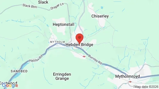 Shops for rent i Hebden Bridge - West Yorkshire - Photo from Google Street View