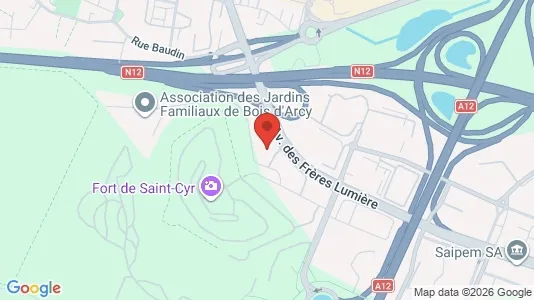 Commercial properties for rent i Versailles - kort over placeringen