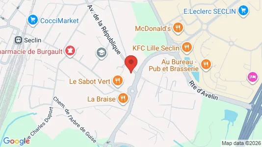Commercial properties for rent i Lille - kort over placeringen