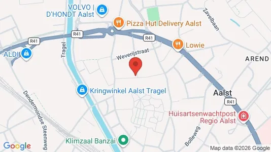 Kontorlokaler til leje i Aalst - Foto fra Google Street View