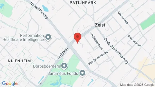 Lokaler til leje i Zeist - kort over placeringen