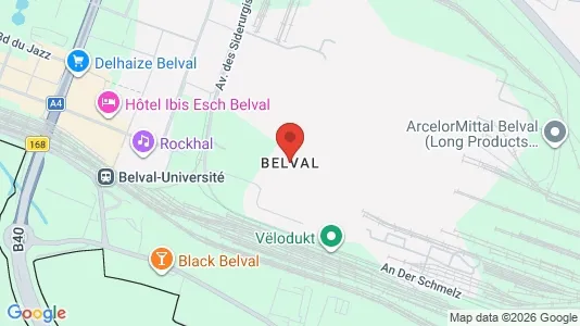 Gewerbeflächen zur Miete i Esch-sur-Alzette - kort over placeringen