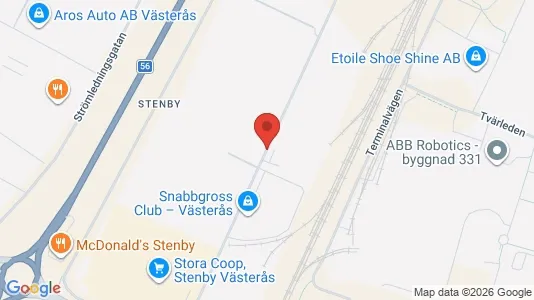 Værkstedslokaler til leje i Västerås - Foto fra Google Street View