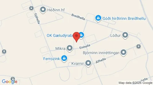 Varastot Vuokrattavana i Hafnarfjörður - Kuva Google Street Viewstä
