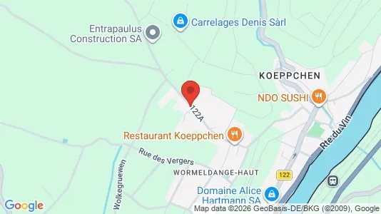 Företagslokaler till salu i Wormeldange – Foto från Google Street View