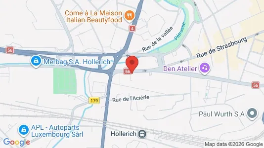 Lager zur Miete i Luxemburg – Foto von Google Street View