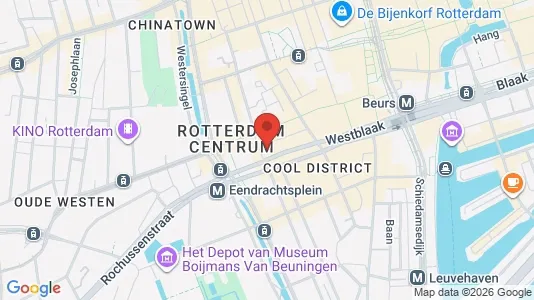 Office spaces for rent i Rotterdam Centrum - kort over placeringen