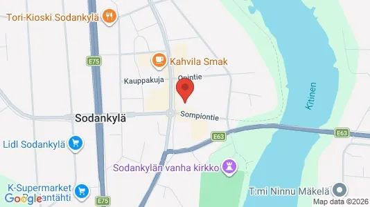 Commercial properties for sale i Sodankylä - kort over placeringen