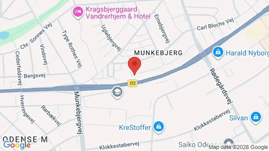 Office spaces for sale i Odense M - kort over placeringen