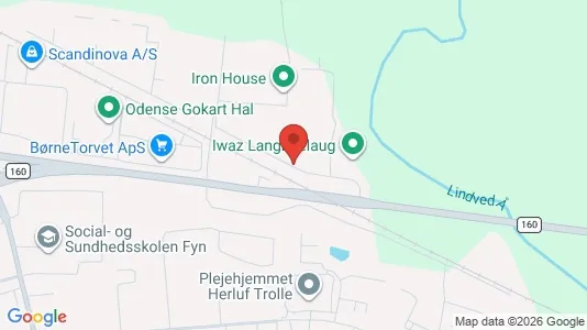 Industrial properties for sale i Odense SØ - kort over placeringen