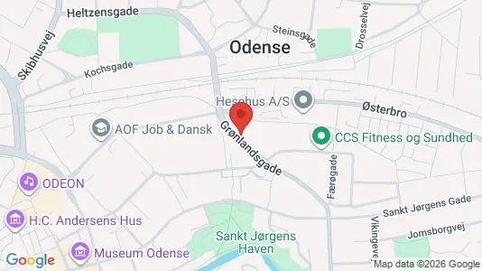 Producties te huur i Odense C - Foto uit Google Street View