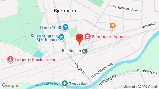 Liikekiinteistöt Myynnissä i Bjerringbro - Kuva Google Street Viewstä