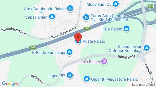 Lokaler til leje i Raisio - Foto fra Google Street View