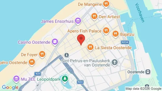 Gewerbeflächen zum Kauf i Oostende - kort over placeringen