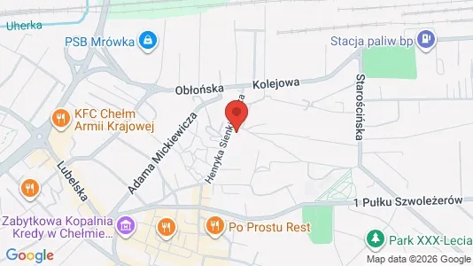Lokale biurowe Do wynajęcia i Chełm - kort over placeringen
