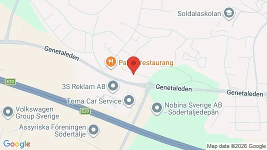 Lager zur Miete i Södertälje – Foto von Google Street View