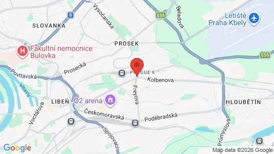 Lokaler til leje i Prag 9 - Foto fra Google Street View