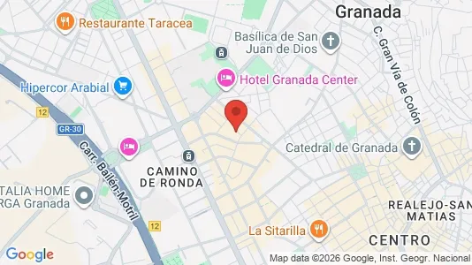 Commercial properties for rent i Granada - kort over placeringen