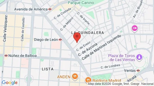 Büros zur Miete i Madrid Salamanca - kort over placeringen