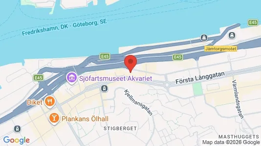 Office spaces for rent i Majorna-Linné - kort over placeringen