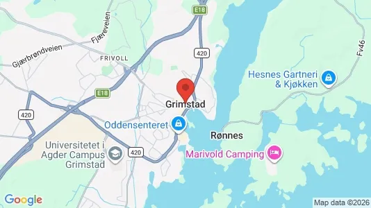 Ladenlokale zum Kauf i Grimstad – Foto von Google Street View