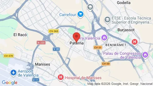 Gewerbeflächen zur Miete i Paterna – Foto von Google Street View