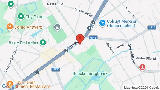 Büros zur Miete i Antwerpen Merksem - kort over placeringen