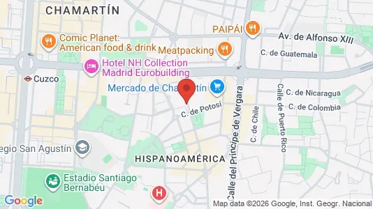 Gewerbeflächen zur Miete i Madrid Chamartín – Foto von Google Street View