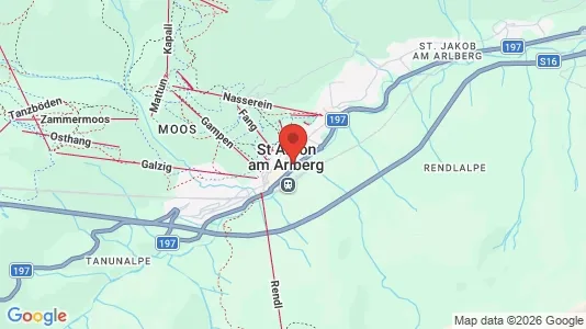 Shops for rent i Sankt Anton am Arlberg - kort over placeringen