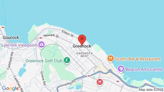 Företagslokaler för uthyrning i Greenock - Renfrewshire – Foto från Google Street View