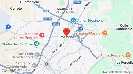 Varastot Myynnissä i Frosinone - Kuva Google Street Viewstä