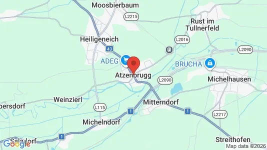Restaurants zur Miete i Atzenbrugg – Foto von Google Street View
