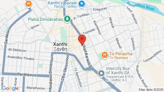 Liikekiinteistöt Vuokrattavana i Avdira - Kuva Google Street Viewstä