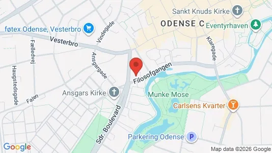 Office spaces for rent i Odense C - Photo from Google Street View