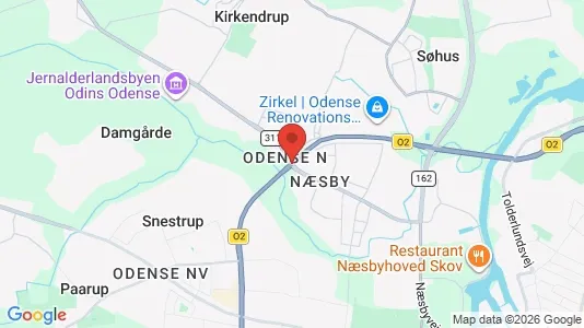 Butikklokaler til leie i Odense N – Bilde fra Google Street View