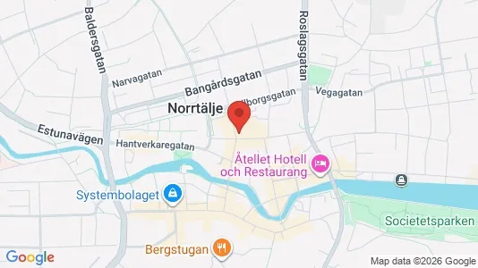 Lokaler til leie i Norrtälje - kort over placeringen