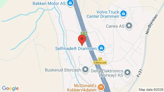 Varastot Vuokrattavana i Drammen - Kuva Google Street Viewstä