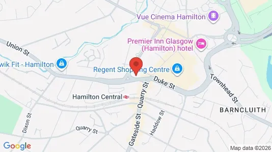 Commercial properties for sale i Hamilton - Lanarkshire - kort over placeringen