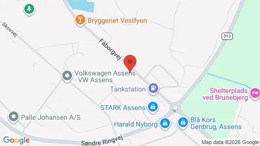 Commercial properties for sale i Assens - Photo from Google Street View