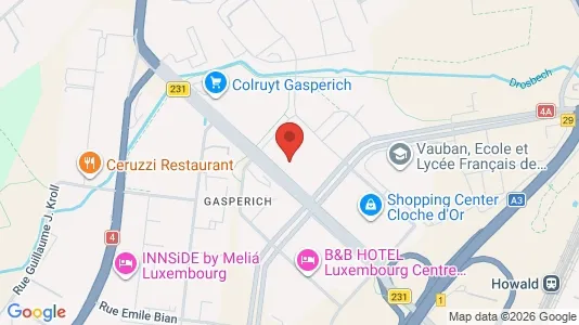 Office spaces for rent i Luxembourg - Photo from Google Street View
