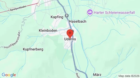 Office spaces for sale i Uderns - kort over placeringen