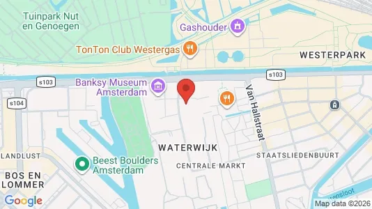 Office spaces for rent i Amsterdam Westerpark - kort over placeringen