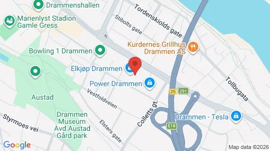 Kontorlokaler til leje i Drammen - Foto fra Google Street View