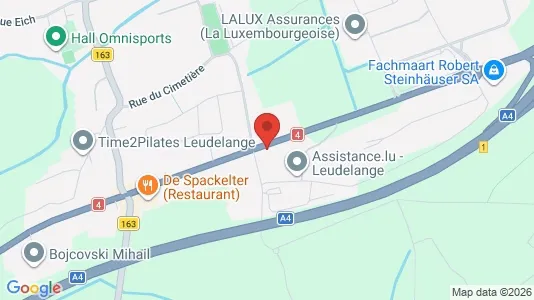 Lokaler til salgs i Leudelange - kort over placeringen