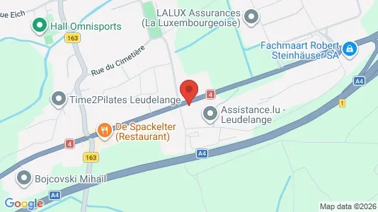 Liikekiinteistöt Myynnissä i Leudelange - kort over placeringen