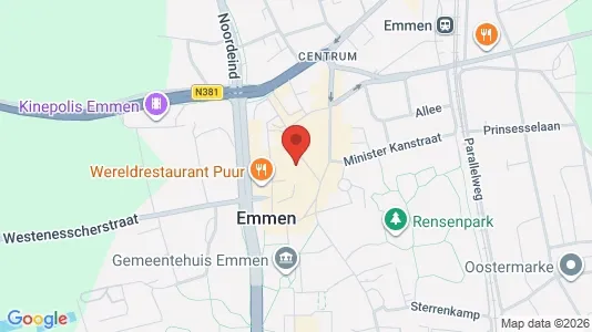 Liikekiinteistöt Vuokrattavana i Emmen - Kuva Google Street Viewstä