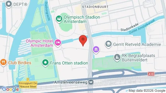 Büros zur Miete i Amsterdam Oud-Zuid - kort over placeringen