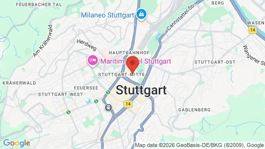 Office spaces for rent i Stuttgart-Mitte - Photo from Google Street View