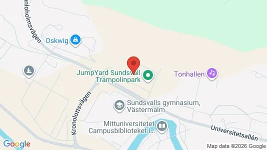 Office spaces for rent i Sundsvall - kort over placeringen