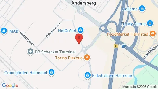 Værkstedslokaler til leje i Halmstad - Foto fra Google Street View